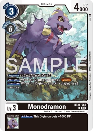 DCG - BT25-065 Monodramon C (EN)