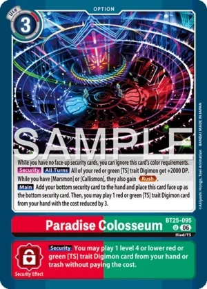 DCG - BT25-095 Paradise Colosseum U