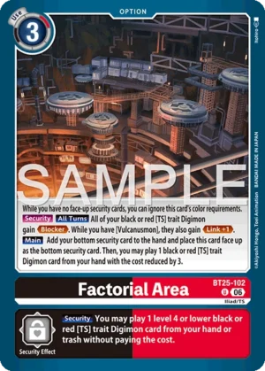DCG - BT25-102 Factorial Area U