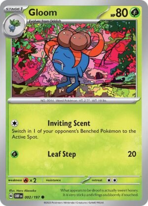 Pokemon TCG - Scarlet & Violet: Obsidian Flames - 002/197 Common - Gloom