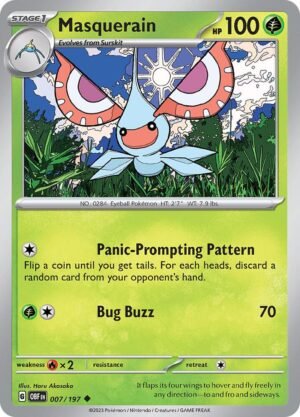 Pokemon TCG - Scarlet & Violet: Obsidian Flames - 007/197 Uncommon - Masquerain