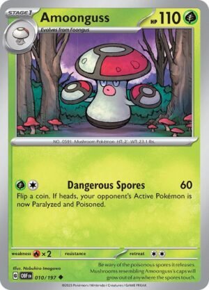 Pokemon TCG - Scarlet & Violet: Obsidian Flames - 010/197 Uncommon - Amoonguss