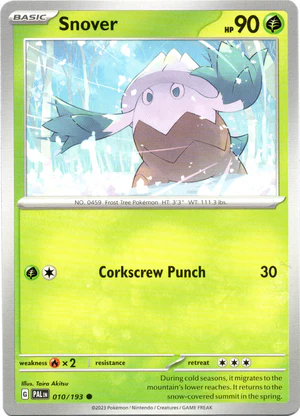 Pokemon TCG - Scarlet & Violet: Paldea Evolved - 010/193 Common - Snover