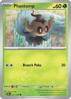 Pokemon TCG - Scarlet & Violet: Obsidian Flames - 011/197 Common - Phantump