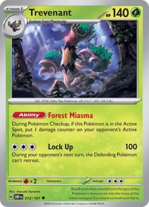 Pokemon TCG - Scarlet & Violet: Obsidian Flames - 012/197 Uncommon - Trevenant