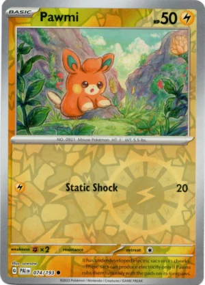 Pokemon TCG - Scarlet & Violet: Paldea Evolved - 074/193 Common Reverse Holo - Pawmi