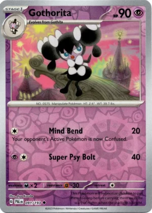Pokemon TCG - Scarlet & Violet: Paldea Evolved - 091/193 Uncommon Reverse Holo - Gothorita