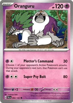 Pokemon TCG - Scarlet & Violet: Paldea Evolved - 094/193 Uncommon - Oranguru