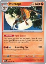 Pokemon TCG - Scarlet & Violet: Twilight Masquerade - 033/167 Reverse Holo Common - Infernape