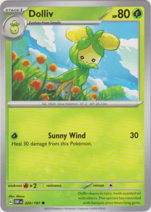 Pokemon TCG - Scarlet & Violet: Obsidian Flames - 020/197 Common - Dolliv