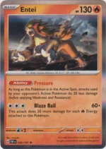 Pokemon TCG - Scarlet & Violet: Obsidian Flames - 030/197 Rare Holo - Entei