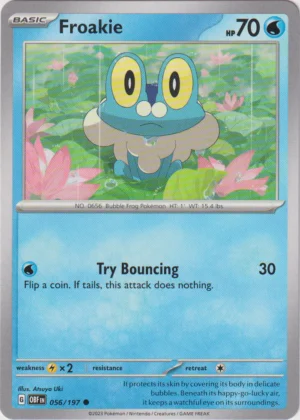 Pokemon TCG - Scarlet & Violet: Obsidian Flames - 056/197 Common - Froakie