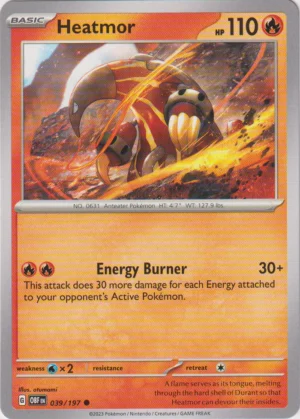Pokemon TCG - Scarlet & Violet: Obsidian Flames - 039/197 Common - Heatmor
