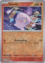 Pokemon TCG - Scarlet & Violet: Obsidian Flames - 036/197 Common Reverse Holo - Litwick