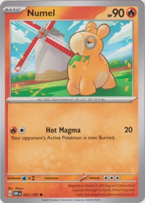 Pokemon TCG - Scarlet & Violet: Obsidian Flames - 031/197 Common - Numel
