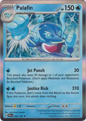 Pokemon TCG - Scarlet & Violet: Obsidian Flames - 062/197 Rare Holo - Palafin