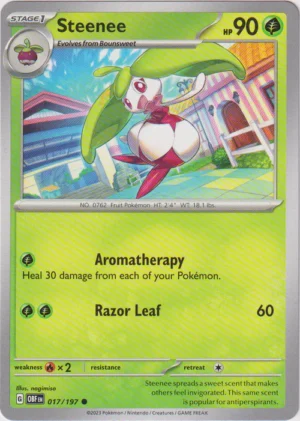 Pokemon TCG - Scarlet & Violet: Obsidian Flames - 017/197 Common  - Stenee