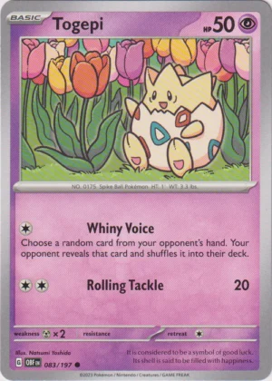 Pokemon TCG - Scarlet & Violet: Obsidian Flames - 083/197 Common - Togepi
