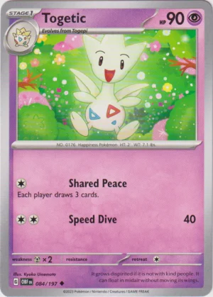 Pokemon TCG - Scarlet & Violet: Obsidian Flames - 084/197 Uncommon - Togetic