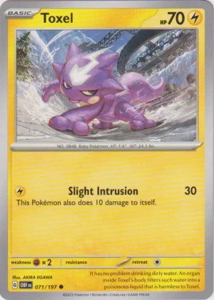 Pokemon TCG - Scarlet & Violet: Obsidian Flames - 071/197 Common - Toxel
