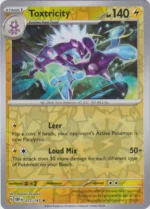 Pokemon TCG - Scarlet & Violet: Obsidian Flames - 072/197 Rare Reverse Holo - Toxtricity