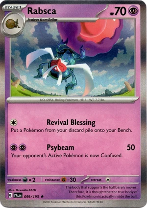 Pokemon TCG - Scarlet & Violet: Paldea Evolved - 099/193 Holo Rare - Rabsca