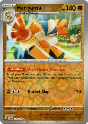 Pokemon TCG - Scarlet & Violet: Paldea Evolved - 113/193 Holo Reverse Rare - Hariyama