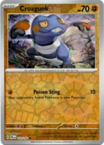 Pokemon TCG - Scarlet & Violet: Paldea Evolved - 114/193 Common Reverse Holo - Croagunk