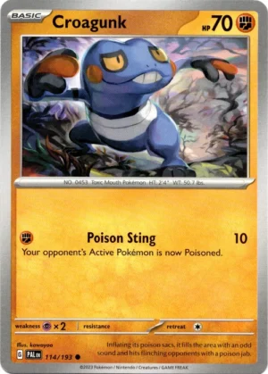 Pokemon TCG - Scarlet & Violet: Paldea Evolved - 114/193 Common - Croagunk
