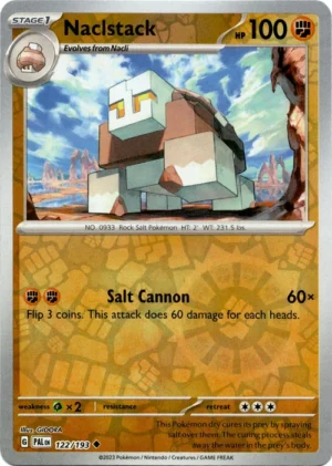 Pokemon TCG - Scarlet & Violet: Paldea Evolved - 122/193 Uncommon Reverse Holo- Naclstack