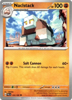 Pokemon TCG - Scarlet & Violet: Paldea Evolved - 122/193 Uncommon - Naclstack