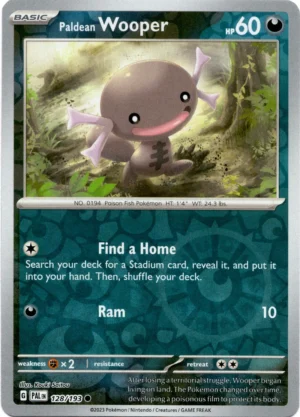 Pokemon TCG - Scarlet & Violet: Paldea Evolved - 128/193 Common Reverse Holo - Paldean Wooper