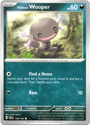 Pokemon TCG - Scarlet & Violet: Paldea Evolved - 128/193 Common - Paldean Wooper
