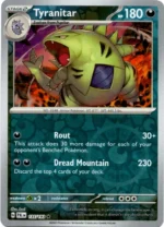 Pokemon TCG - Scarlet & Violet: Paldea Evolved - 135/193 Reverse Holo Rare - Tyranitar