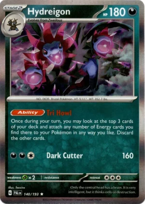 Pokemon TCG - Scarlet & Violet: Paldea Evolved - 140/193 Holo Rare - Hydreigon