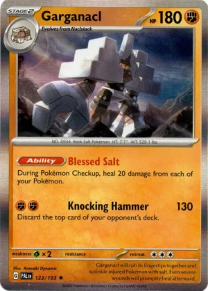Pokemon TCG - Scarlet & Violet: Paldea Evolved - 123/193 Holo Rare - Garganacl