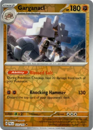 Pokemon TCG - Scarlet & Violet: Paldea Evolved - 123/193 Reverse Holo Rare - Garganacl