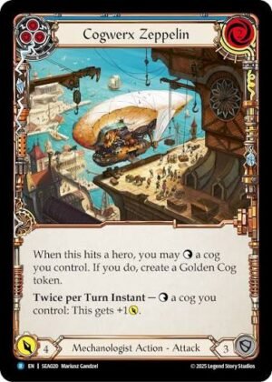 FLESH AND BLOOD TCG - SEA020 RRF  Cogwerx Zeppelin (Blue)