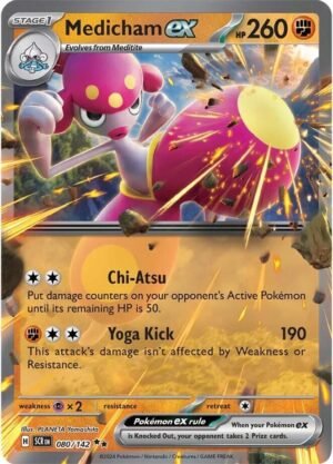 Pokemon TCG - Scarlet & Violet: Stellar Crown - 080/142 Double Rare - Medicham ex