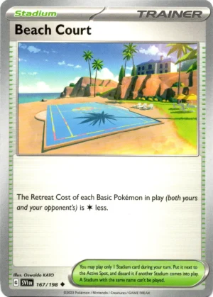 Pokemon TCG - Scarlet & Violet - 167/198 Uncommon - Beach Court