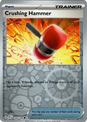 Pokemon TCG - Scarlet & Violet - 168/198 Common Reverse Holo - Crushing Hammer